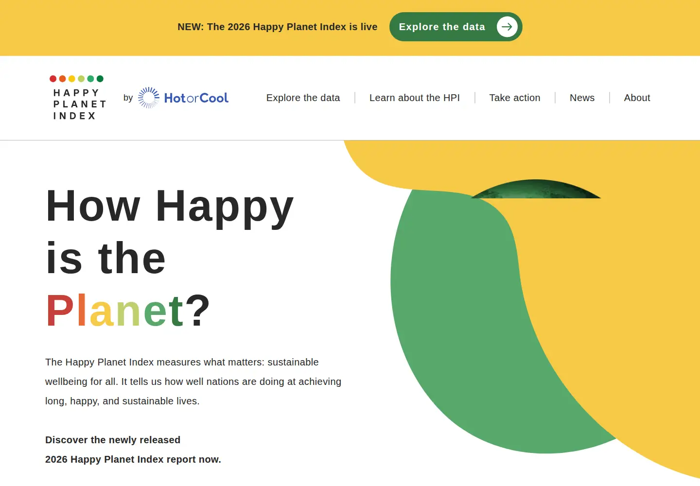 Screenshot of happyplanetindex.org