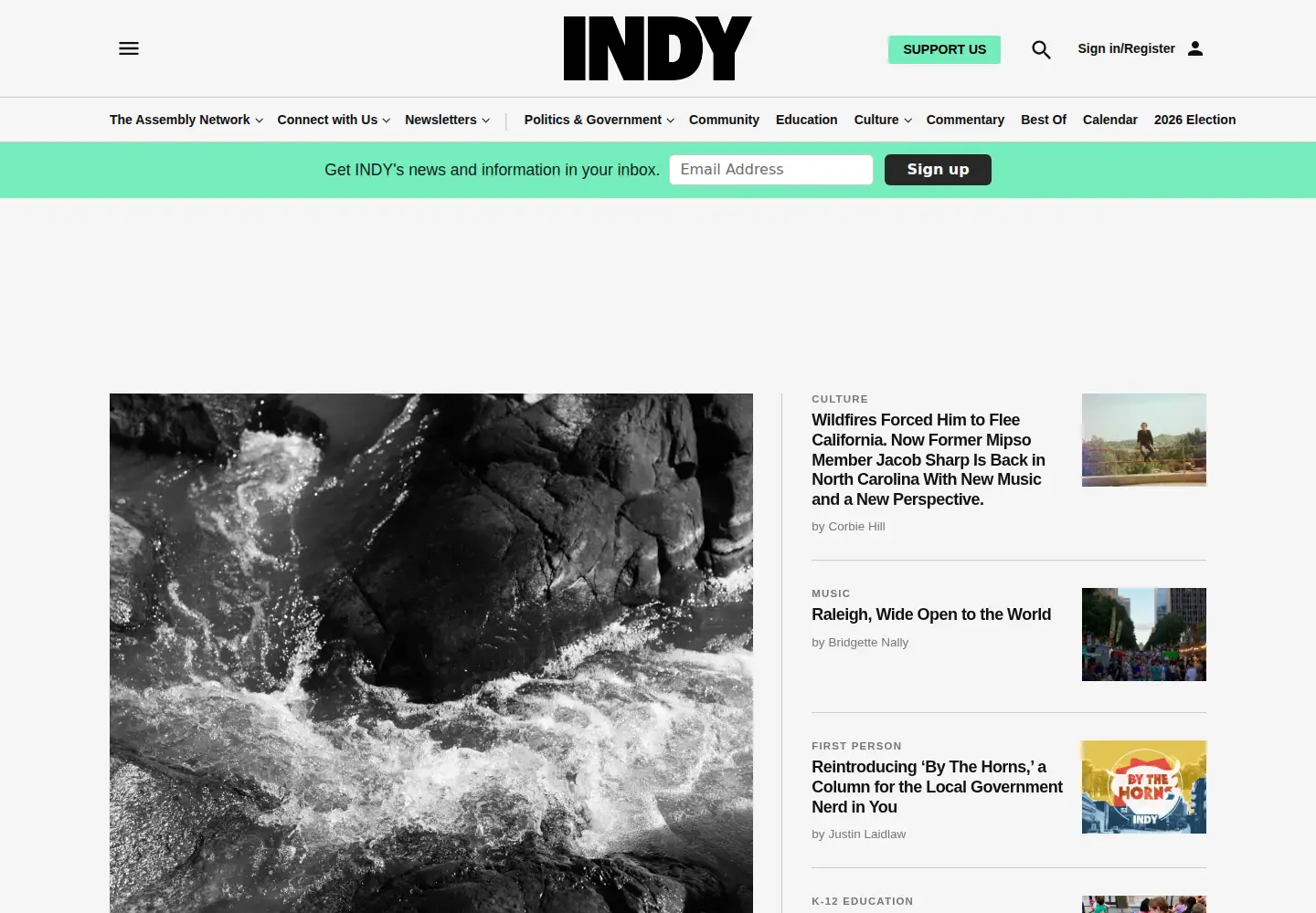Screenshot of indyweek.com