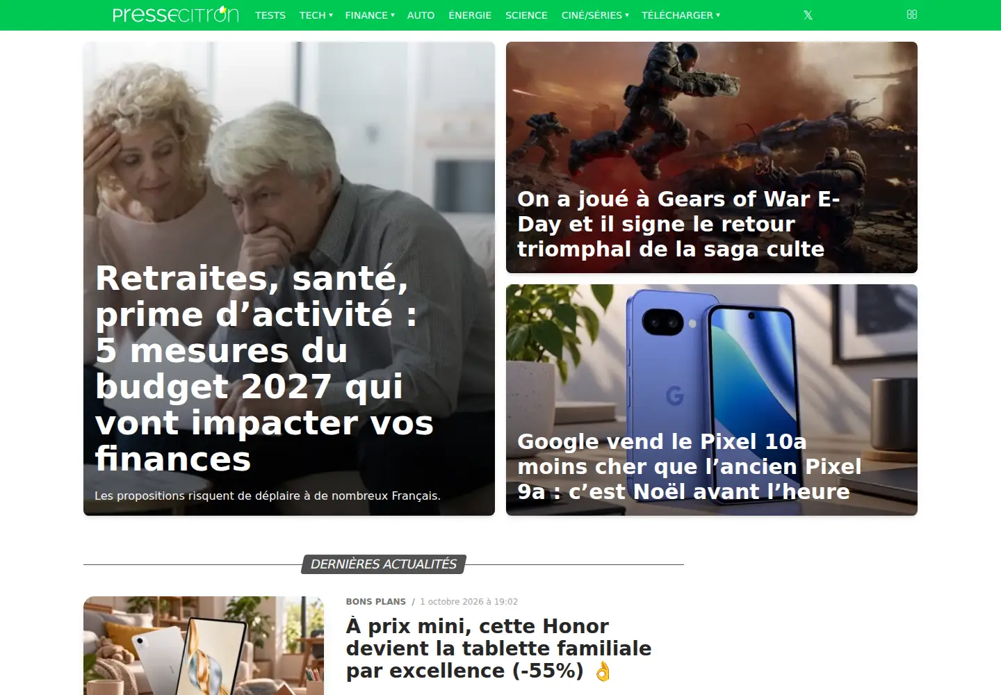 Screenshot of presse-citron.net