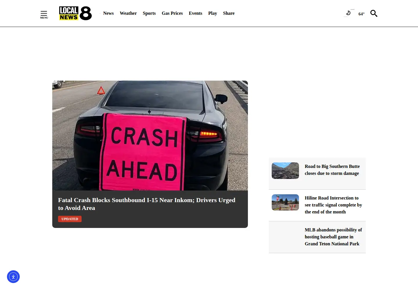 Screenshot of localnews8.com