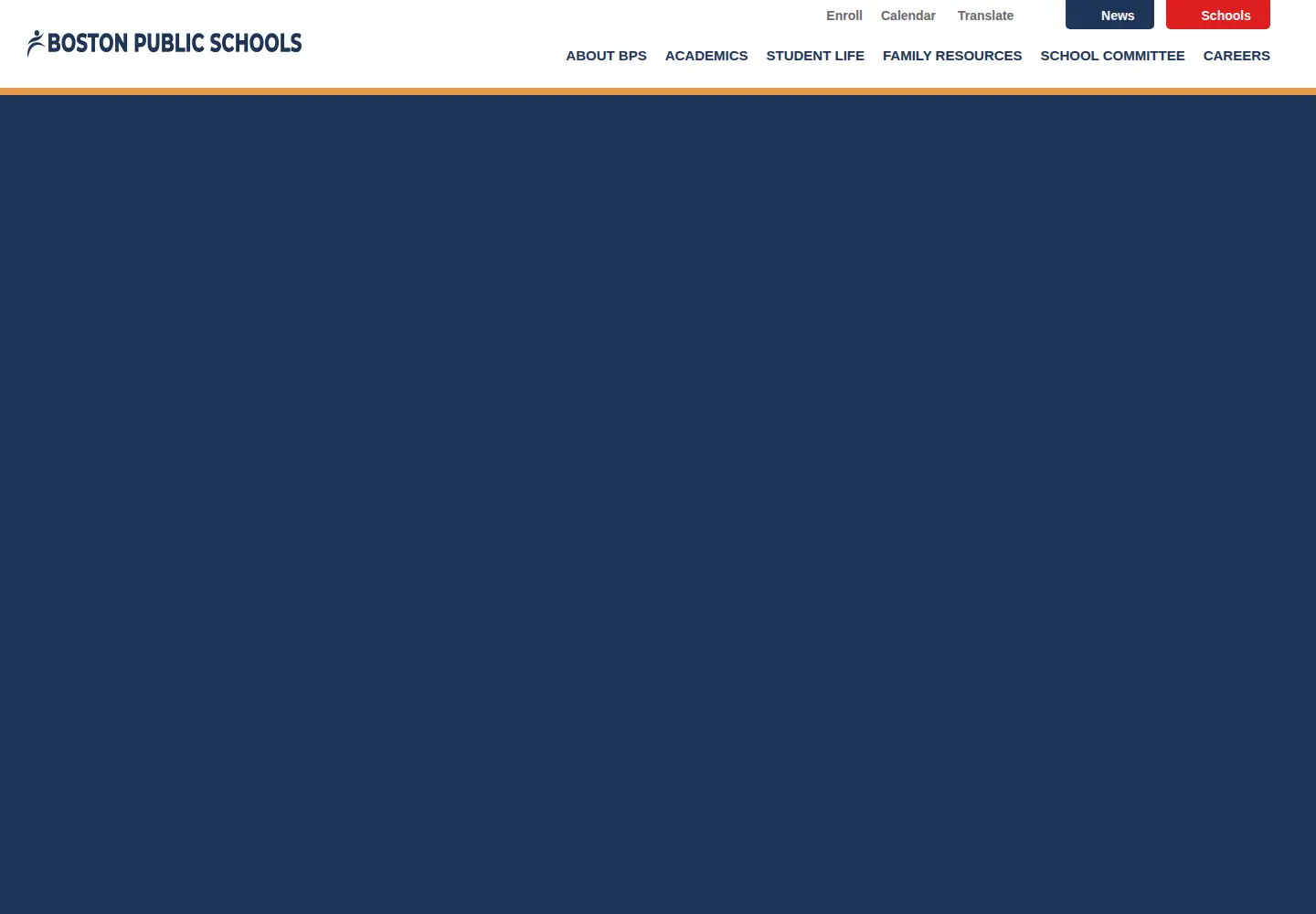 Screenshot of bostonpublicschools.org