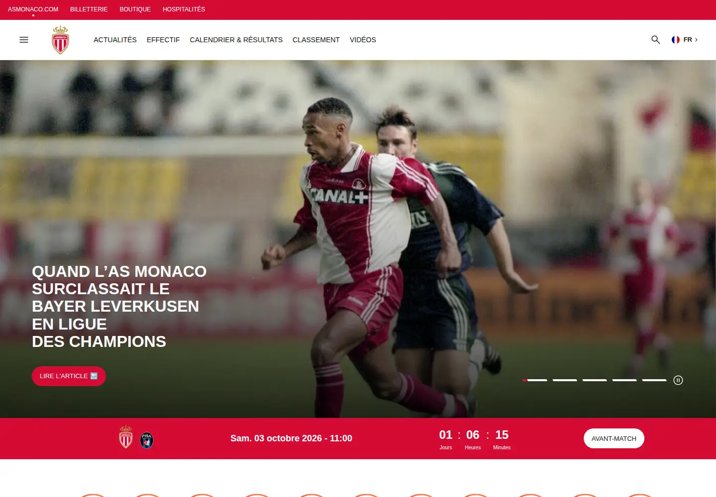 Screenshot of asmonaco.com