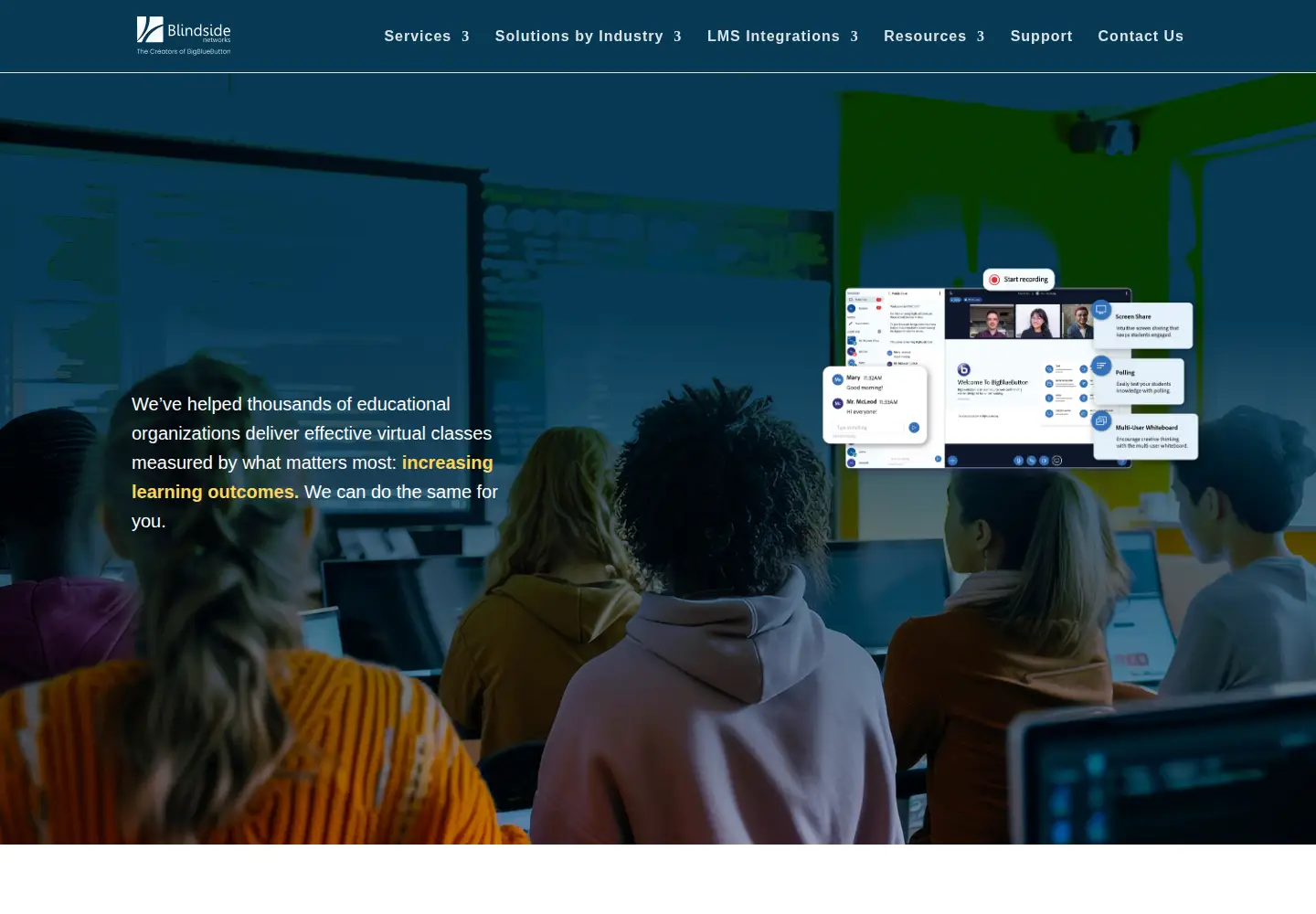Screenshot of blindsidenetworks.com