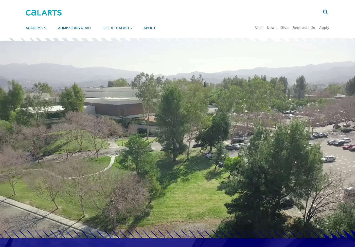 Screenshot of calarts.edu
