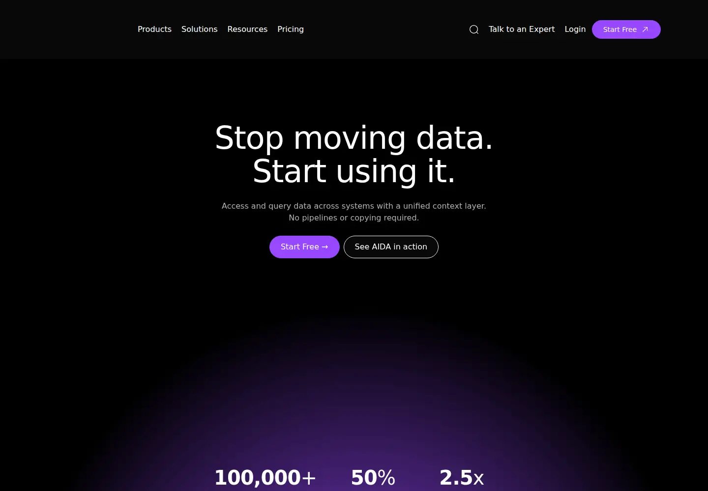 Screenshot of starburst.io