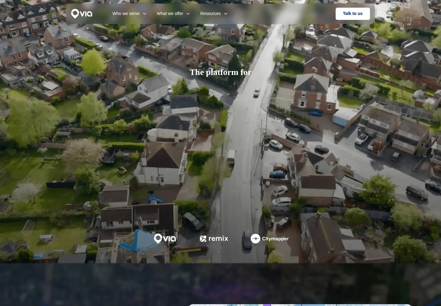 Screenshot of ridewithvia.com