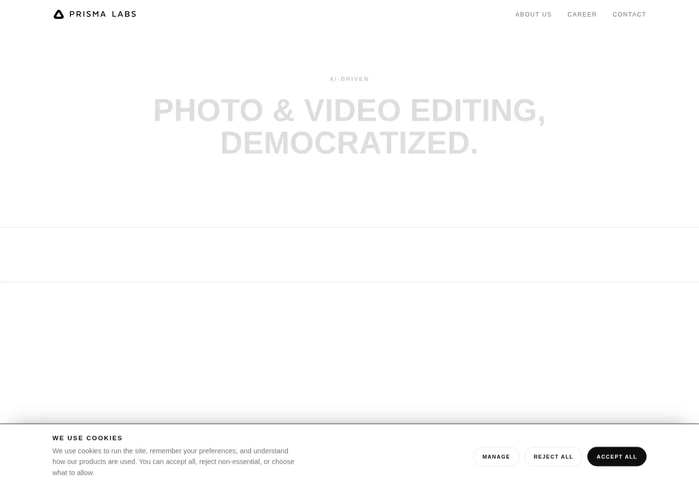 Screenshot of prisma-ai.com