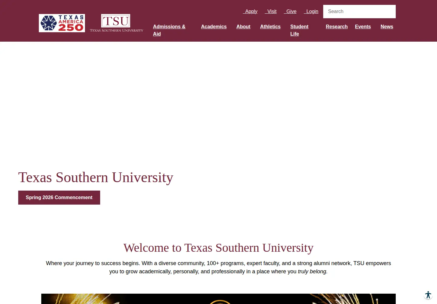 Screenshot of tsu.edu