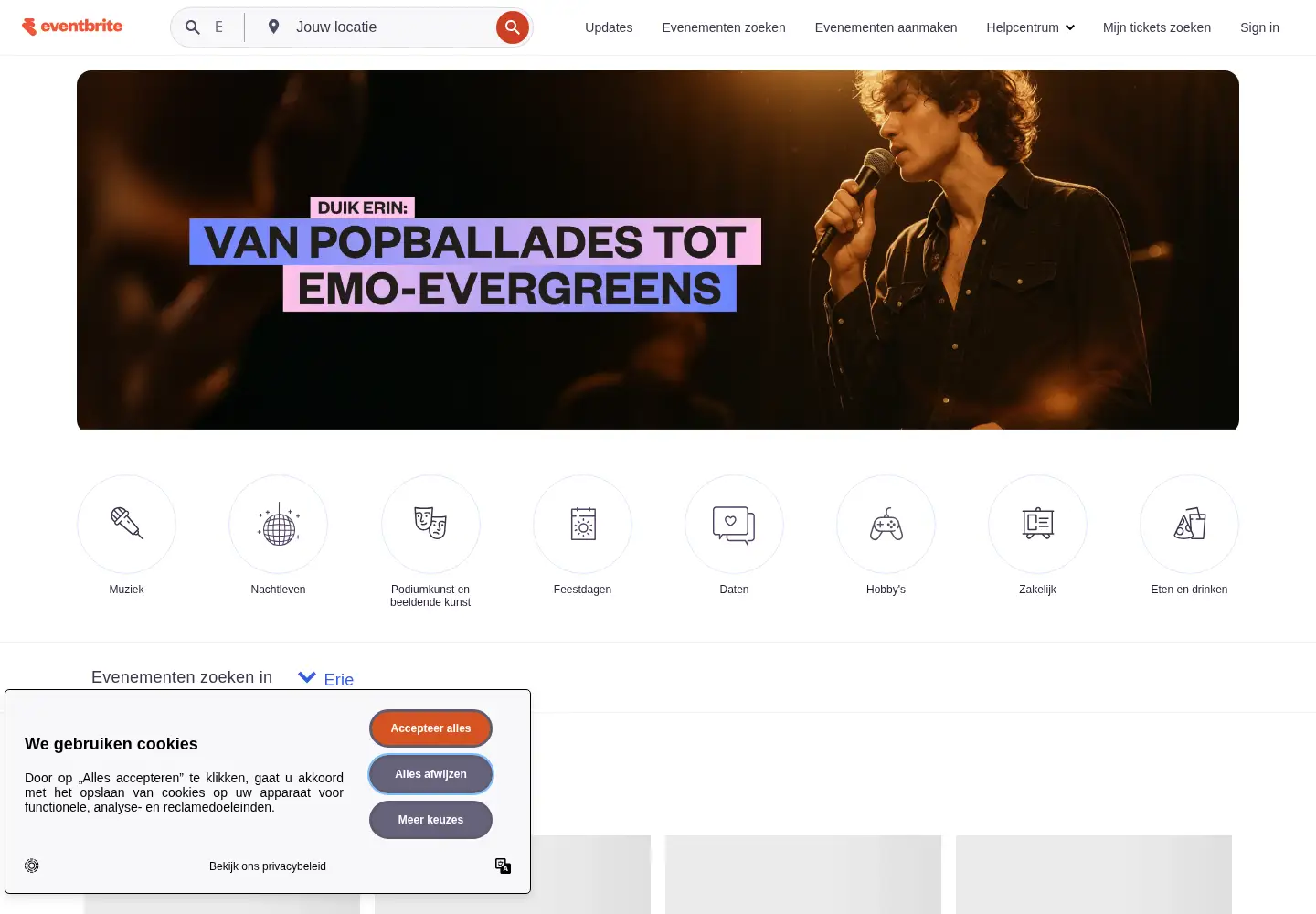 Screenshot of eventbrite.be