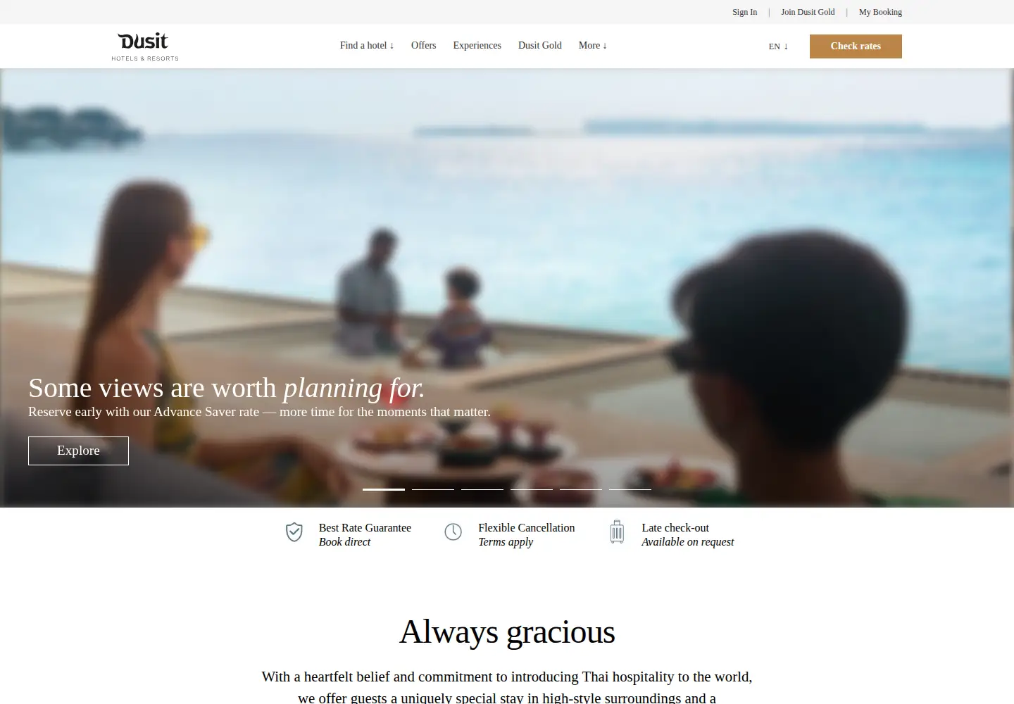 Screenshot of dusit.com