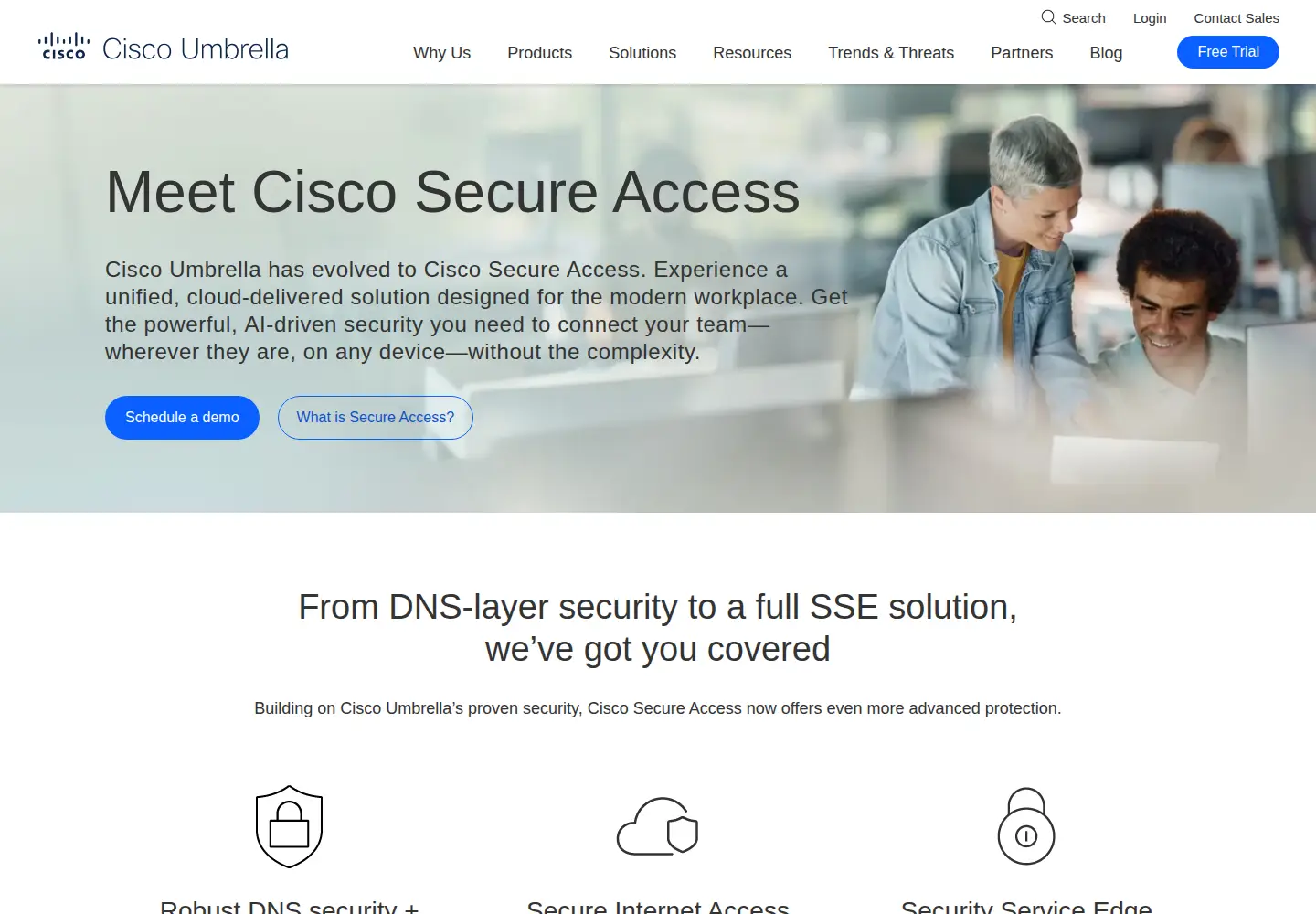 Screenshot of umbrella.com