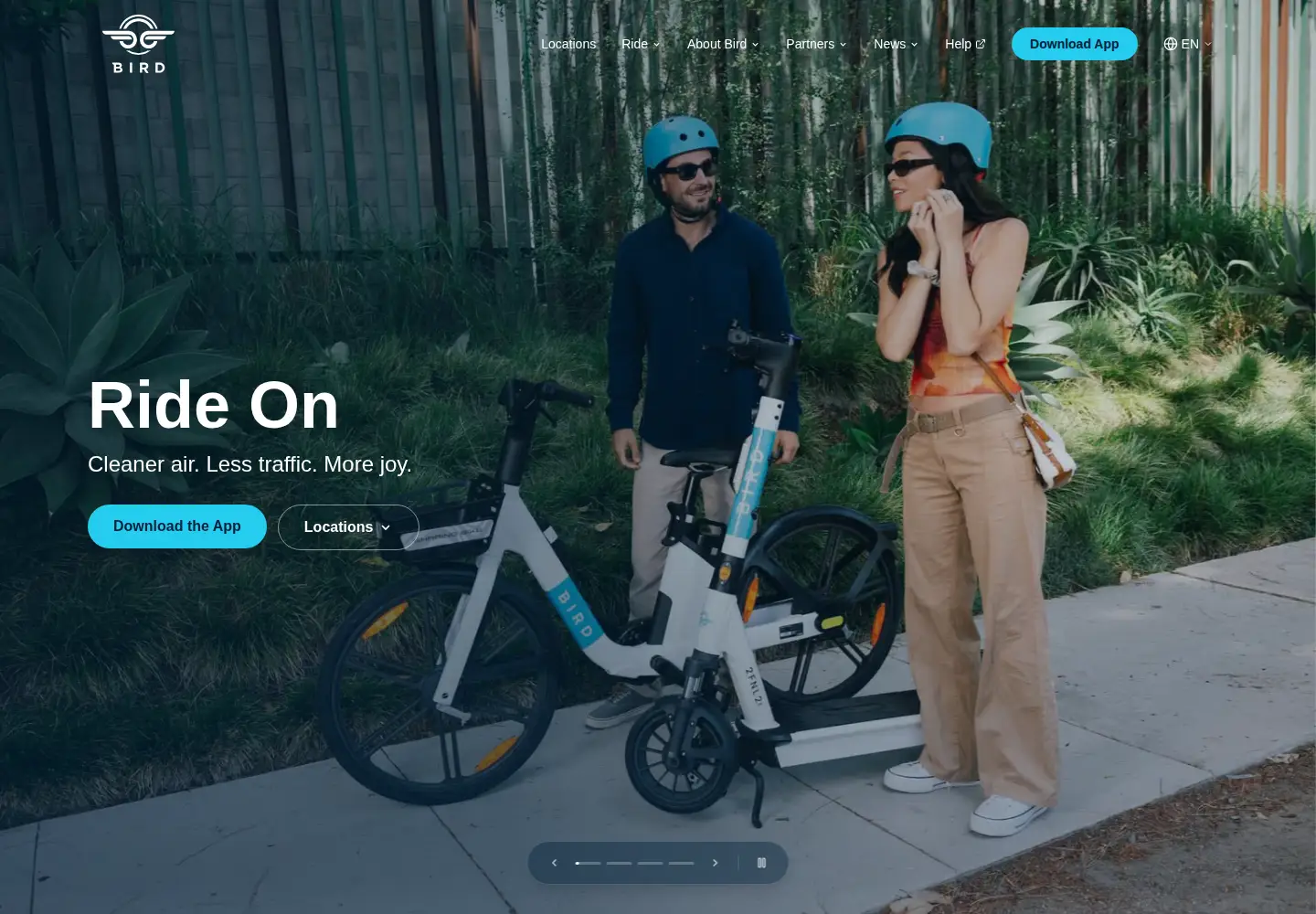 Screenshot of bird.co