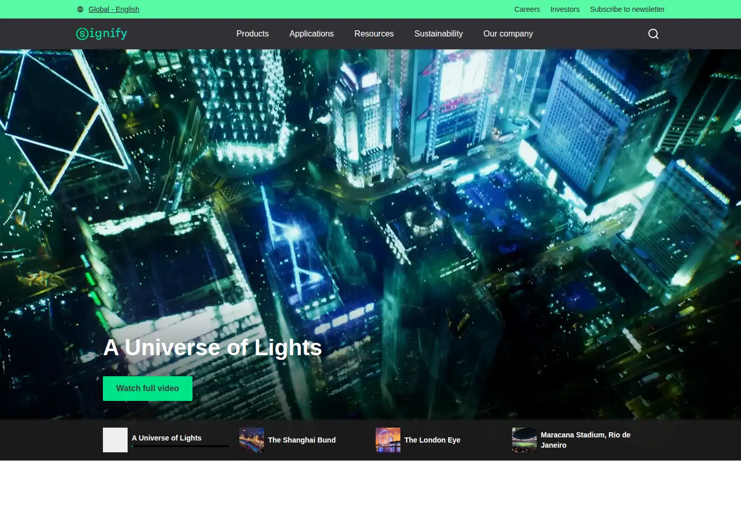 Screenshot of signify.com