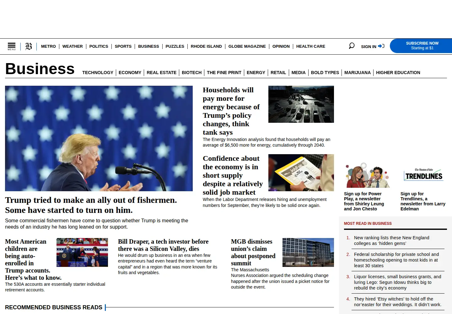 Screenshot of betaboston.com