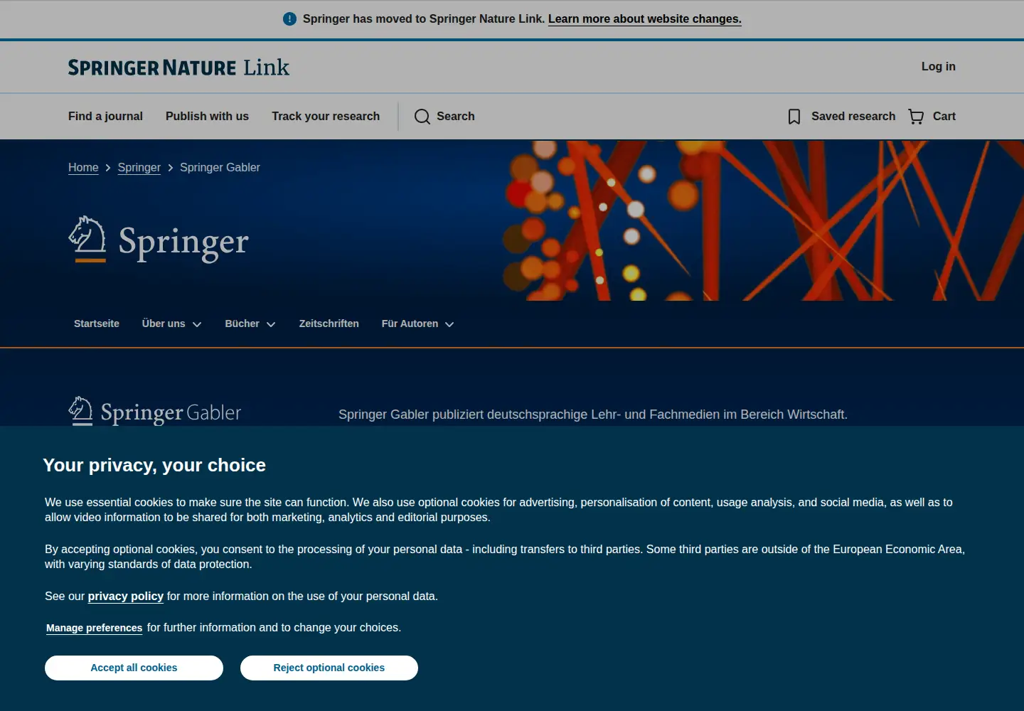 Screenshot of gabler.de