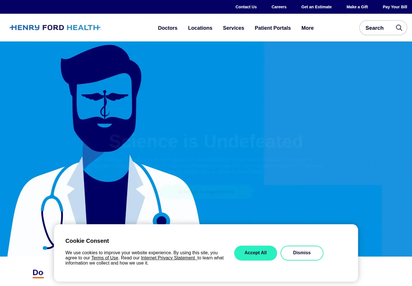 Screenshot of henryford.com