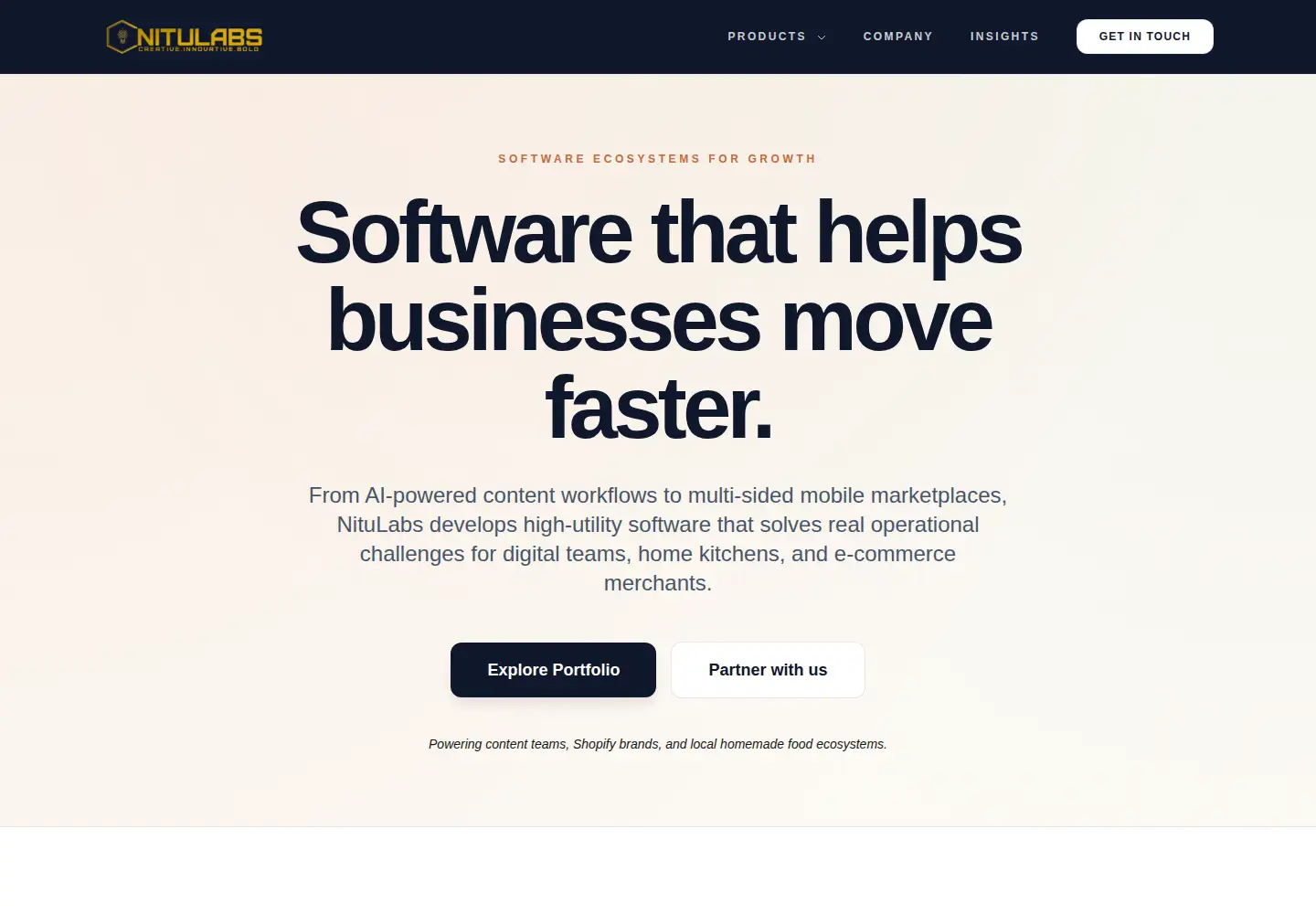 Screenshot of nitulabs.com