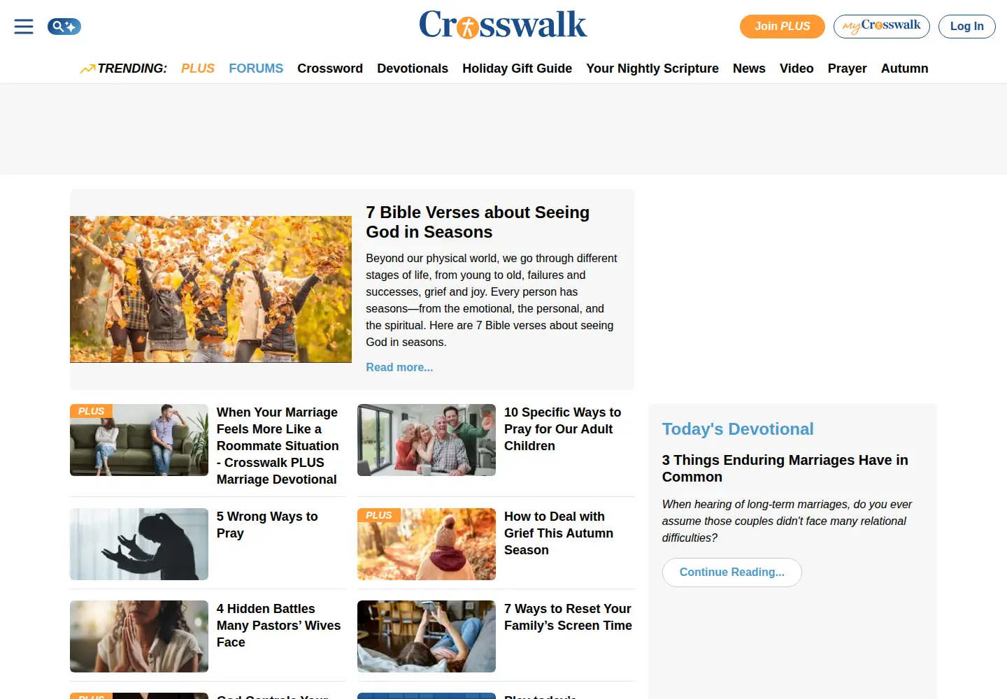 Screenshot of crosswalk.com