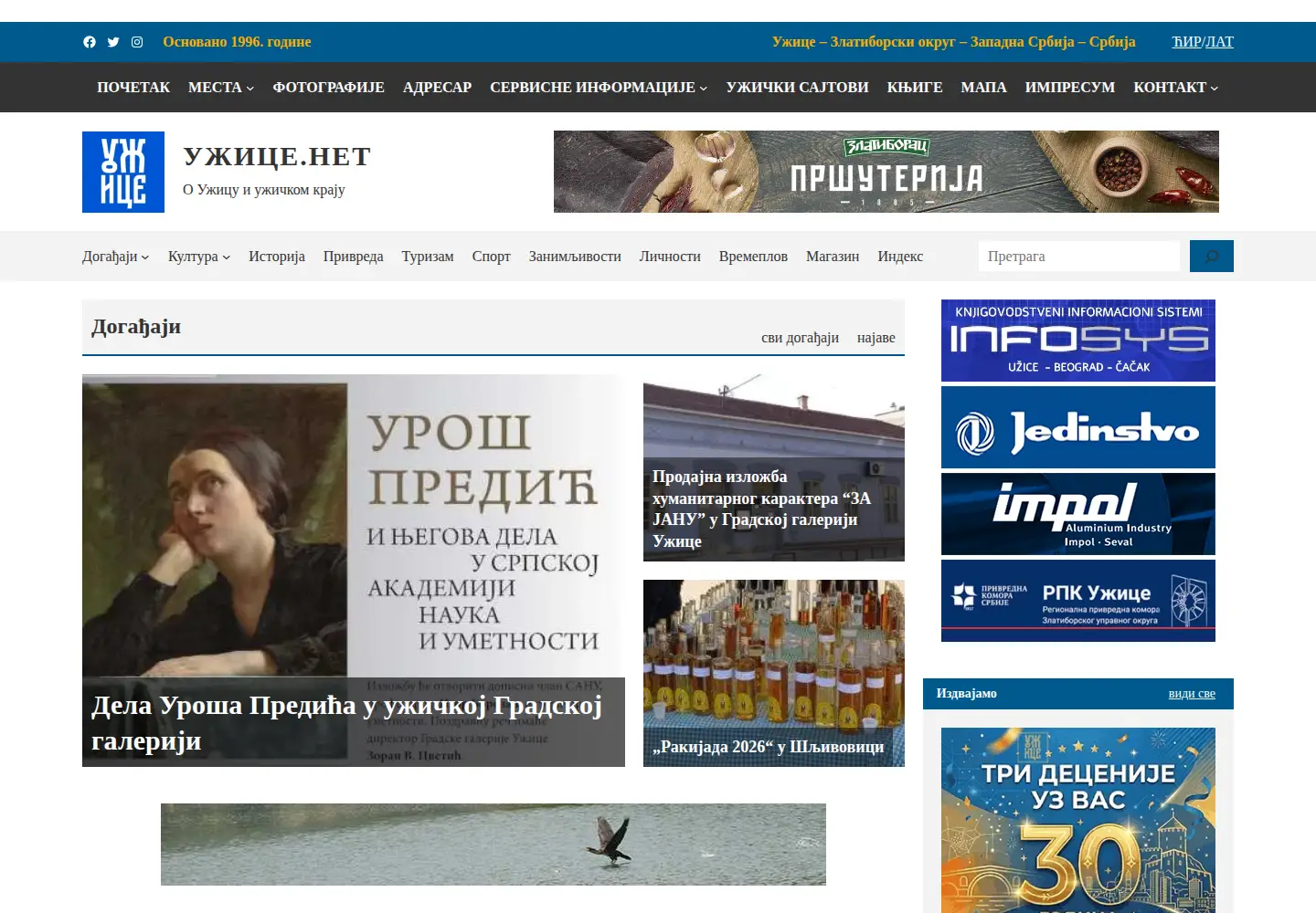 Screenshot of uzice.net