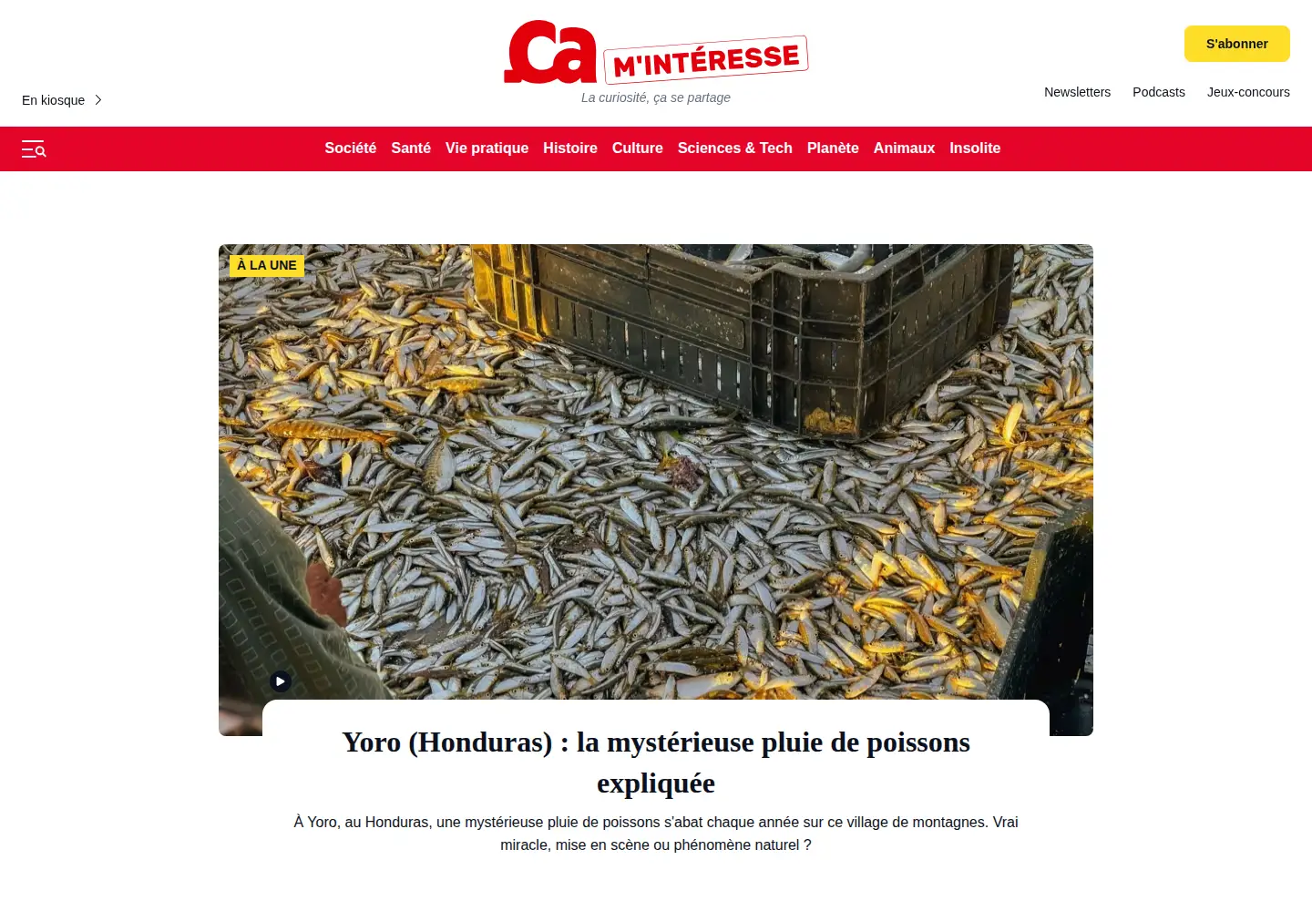 Screenshot of caminteresse.fr