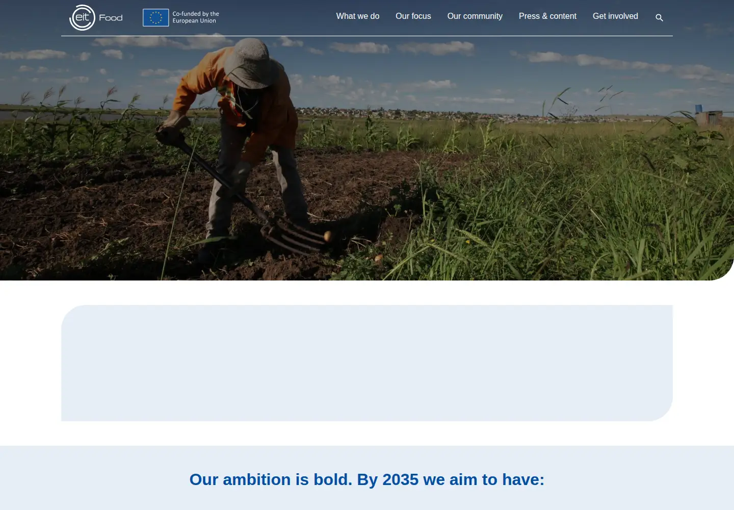 Screenshot of eitfood.eu