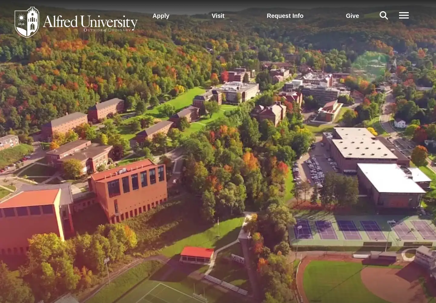 Screenshot of alfred.edu