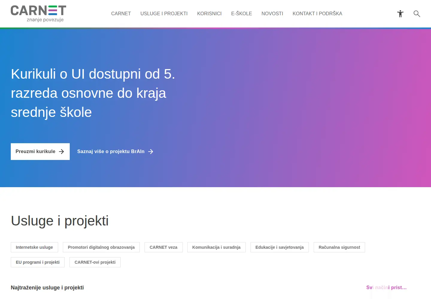 Screenshot of carnet.hr