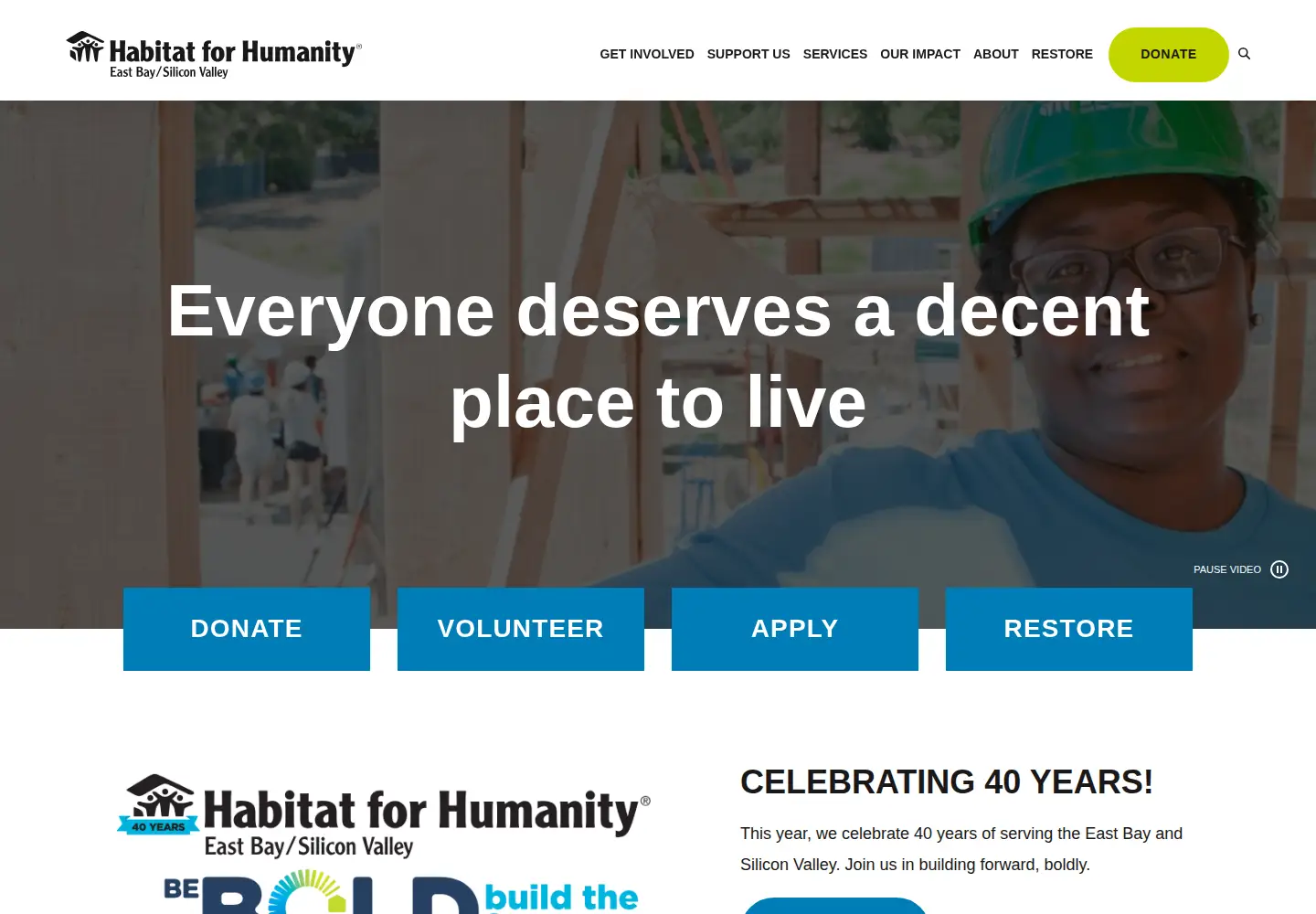 Screenshot of habitatebsv.org