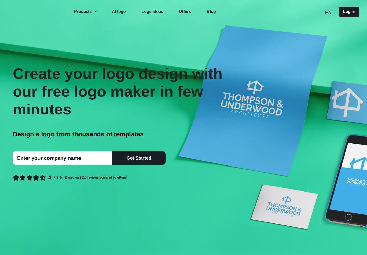 Screenshot of freelogodesign.org