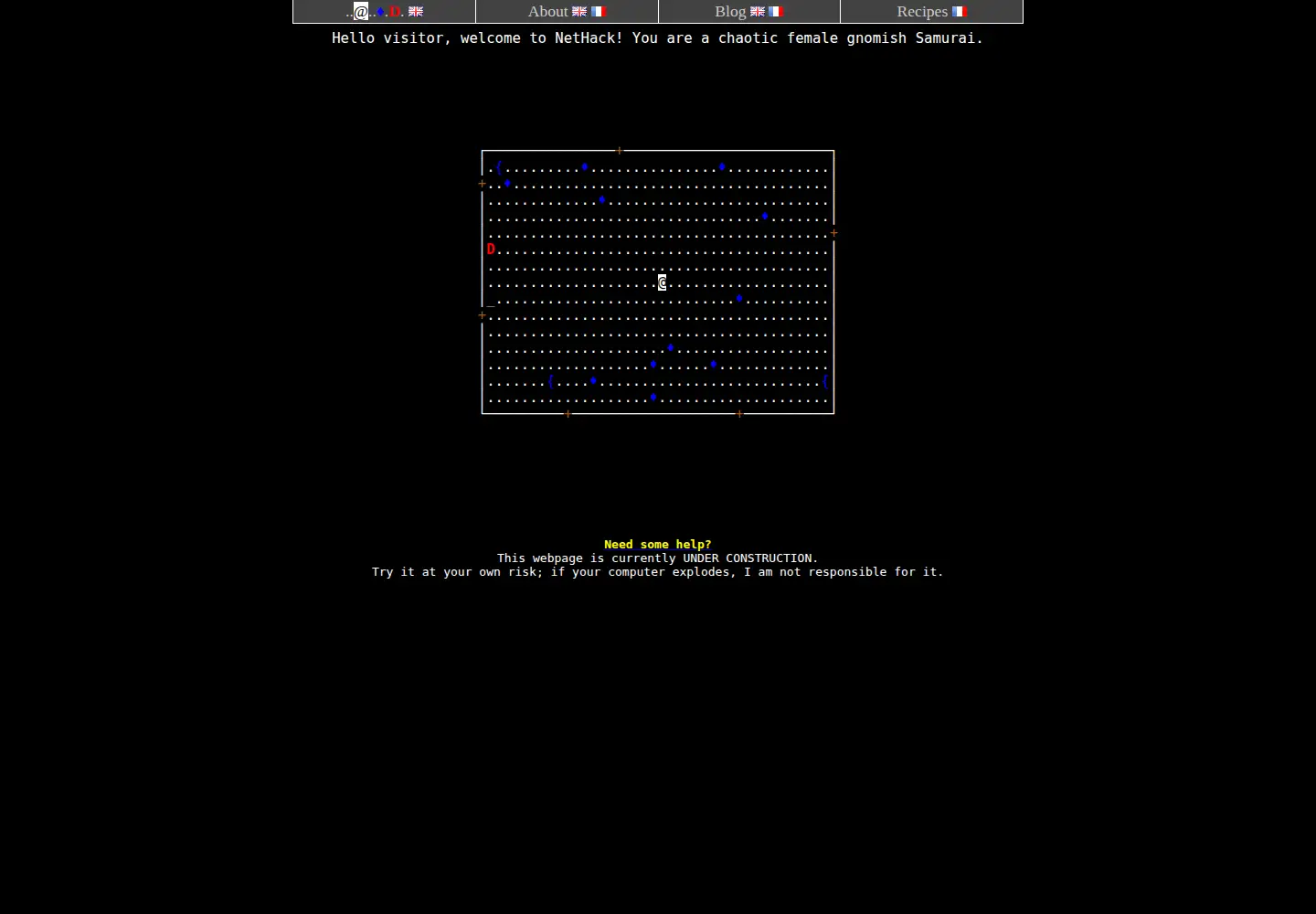 Screenshot of desfontain.es