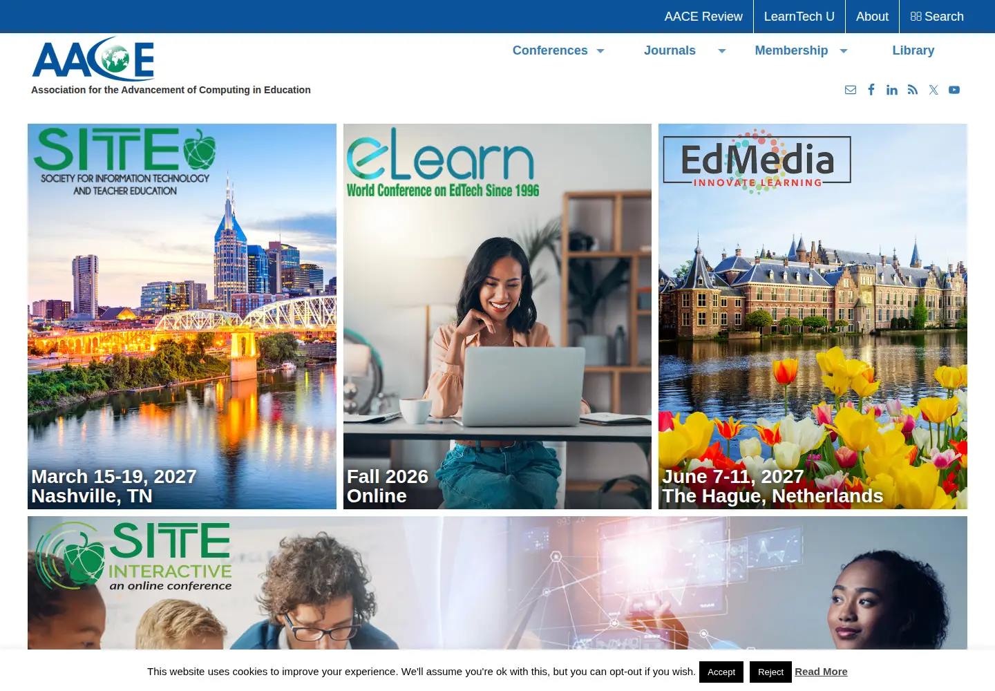 Screenshot of aace.org