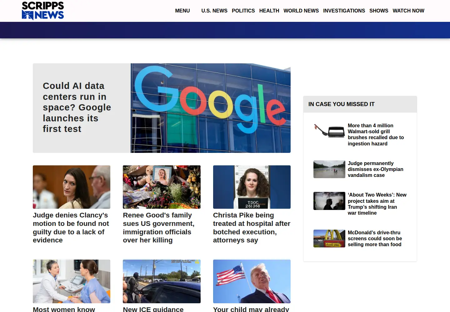Screenshot of scrippsnews.com