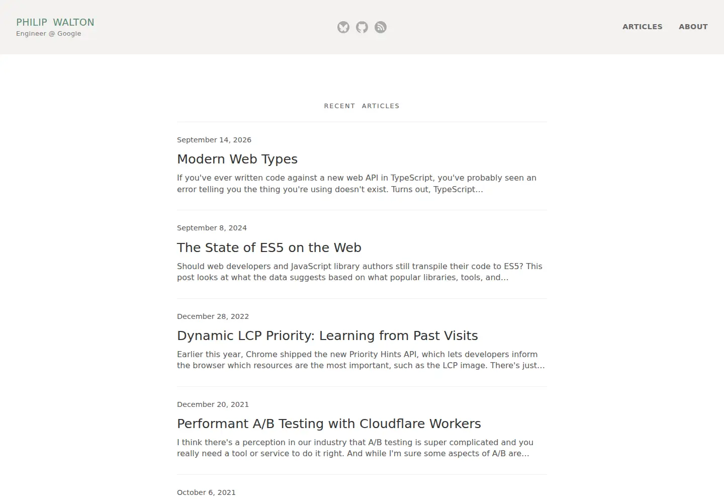 Screenshot of philipwalton.com