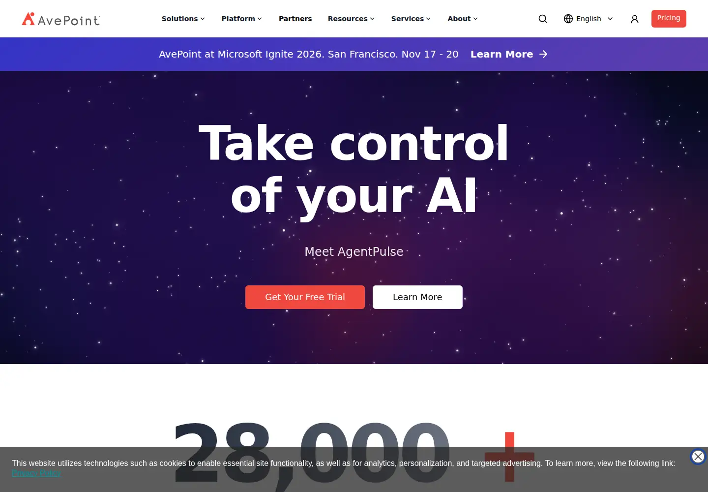 Screenshot of avepoint.com