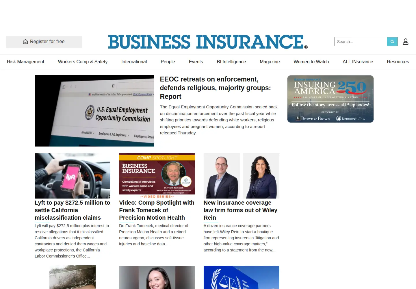 Screenshot of businessinsurance.com