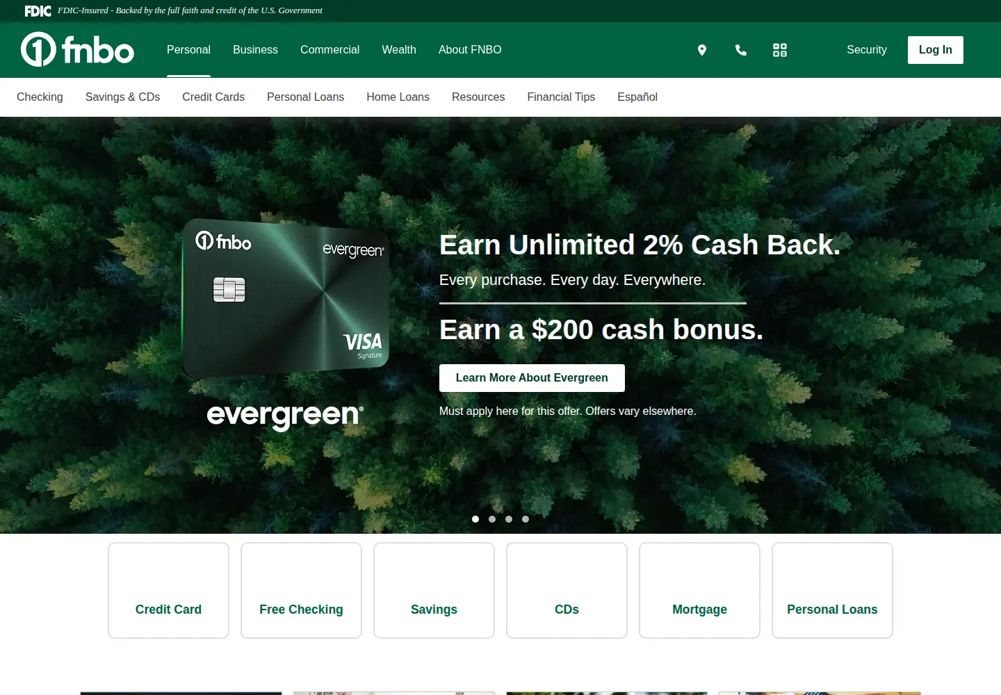 Screenshot of fnbo.com