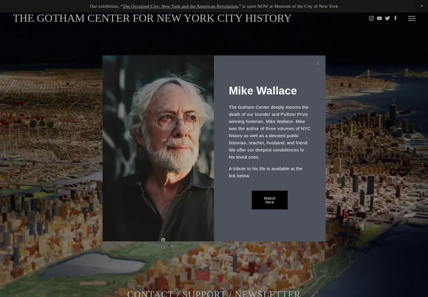 Screenshot of gothamcenter.org
