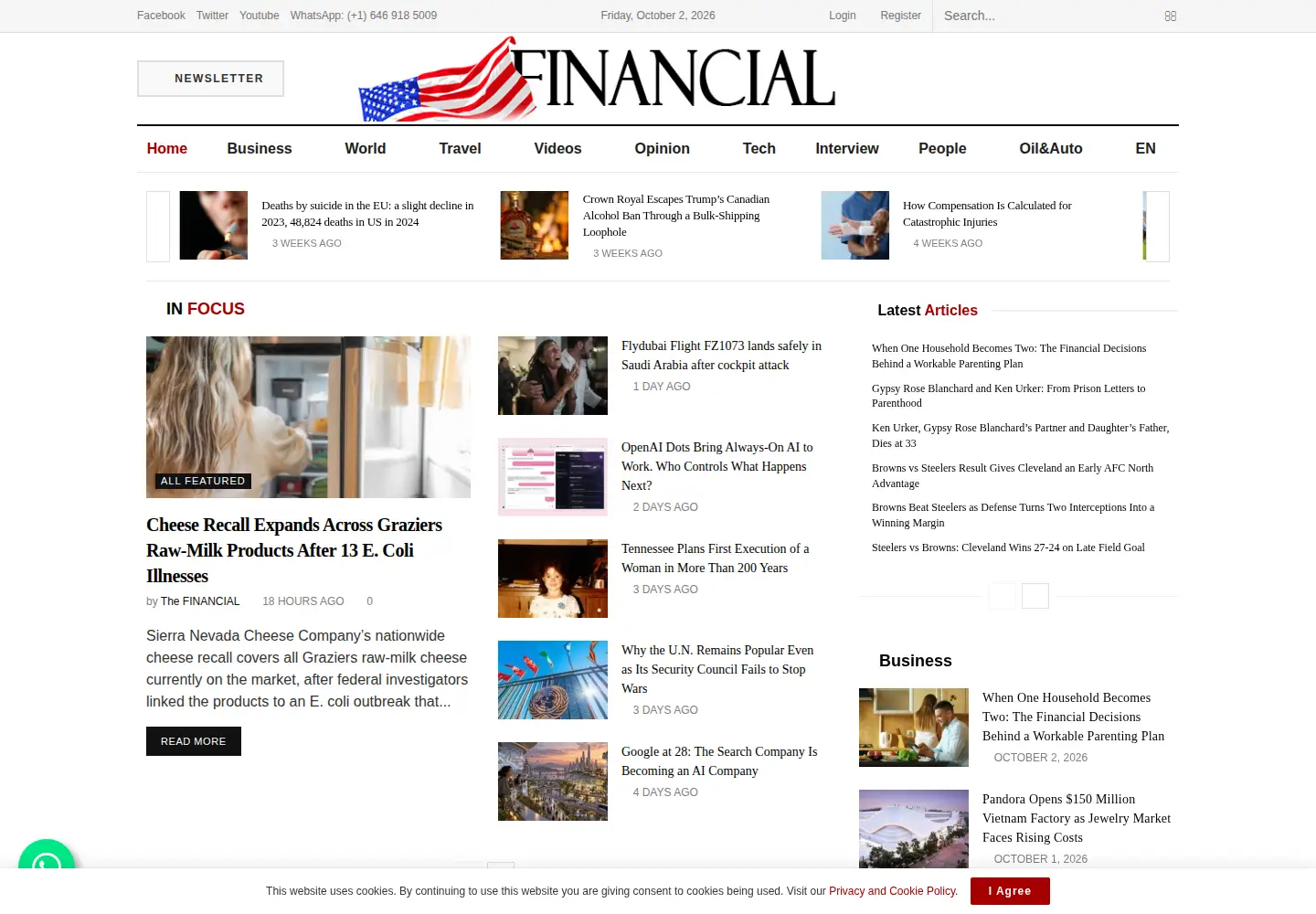 Screenshot of finchannel.com