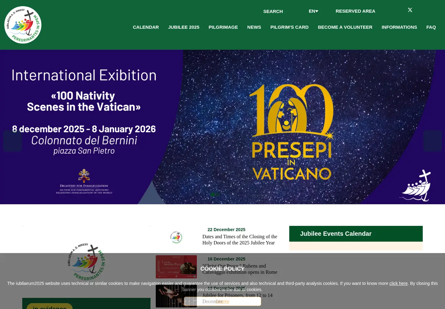 Screenshot of iubilaeum2025.va