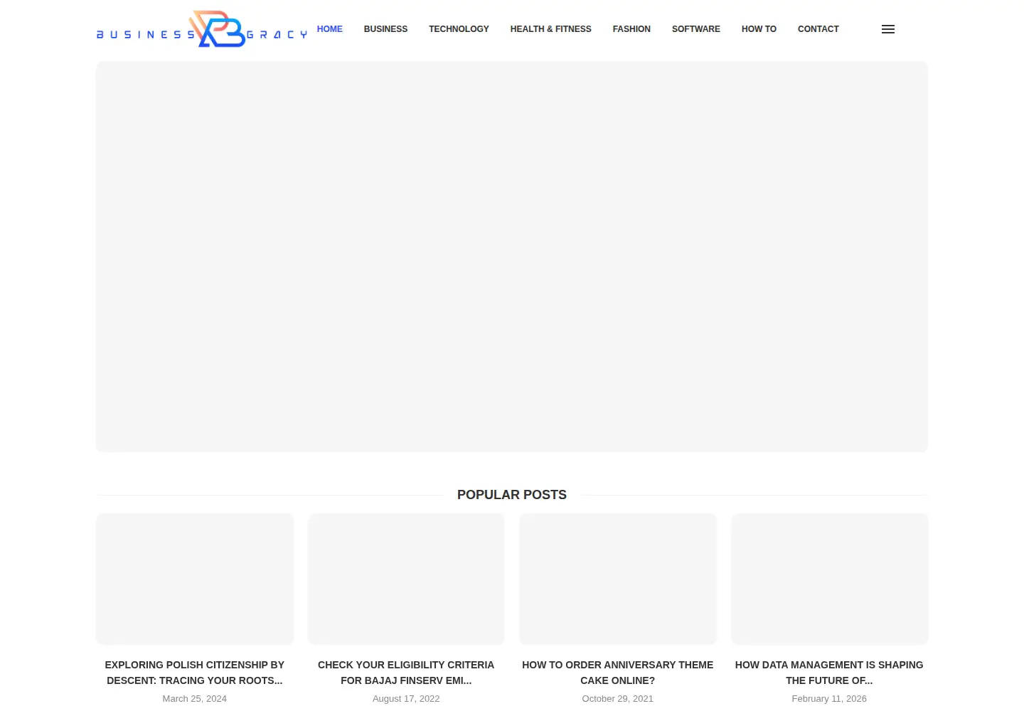 Screenshot of businessgracy.com