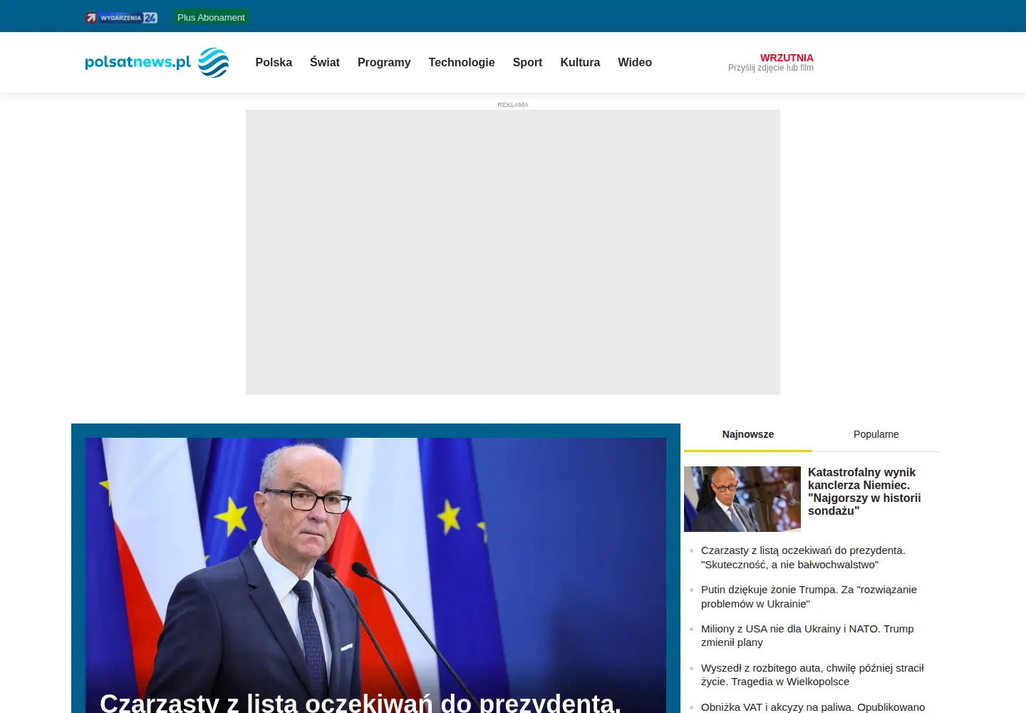 Screenshot of polsatnews.pl