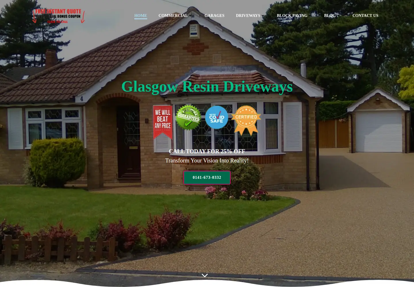 Screenshot of glasgowresindrivewaysltd.co.uk