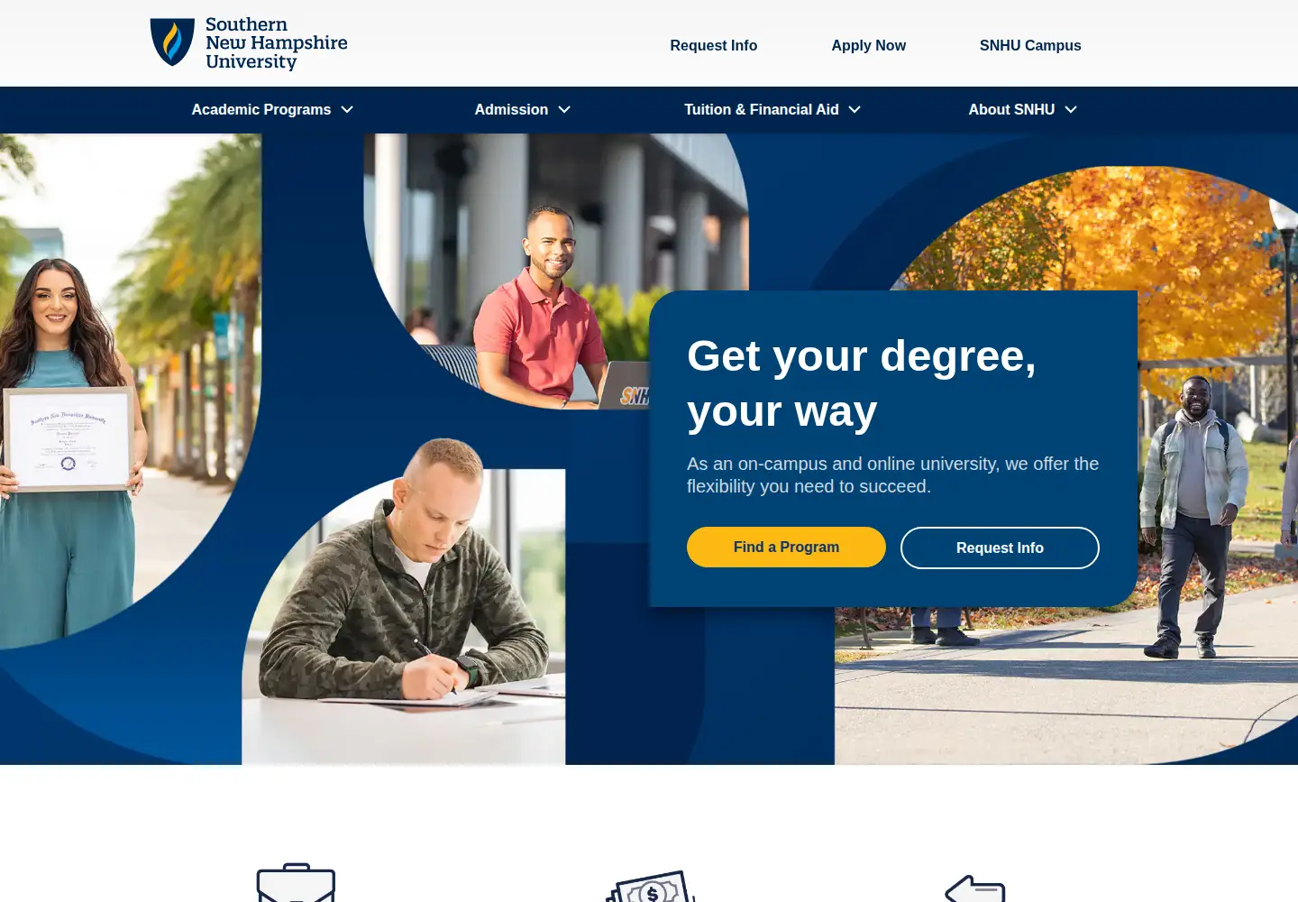 Screenshot of snhu.edu