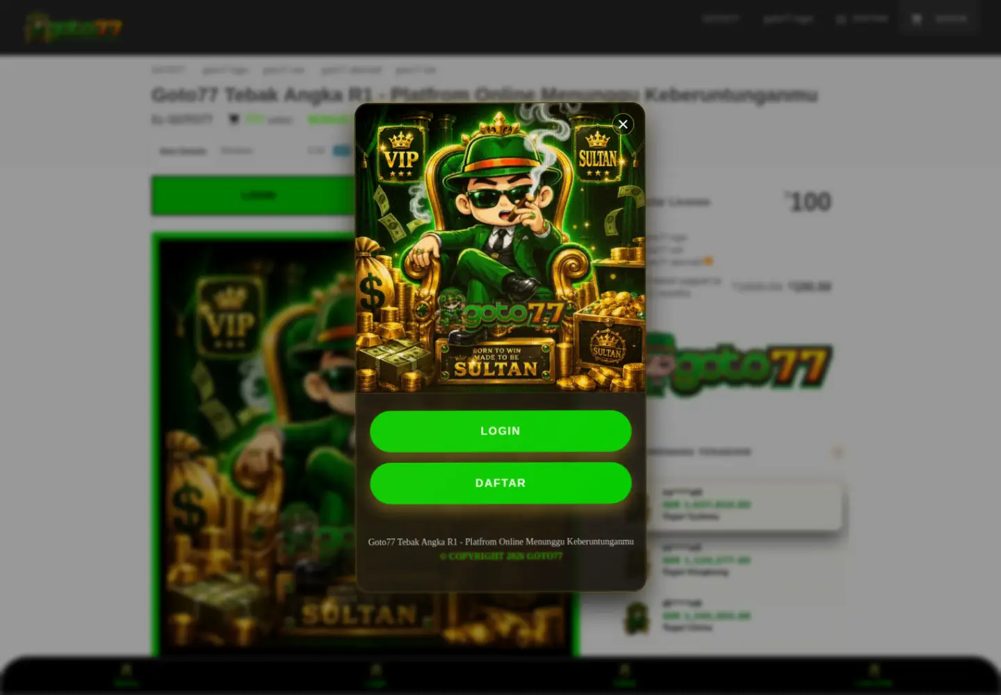 Screenshot of gotorio.net