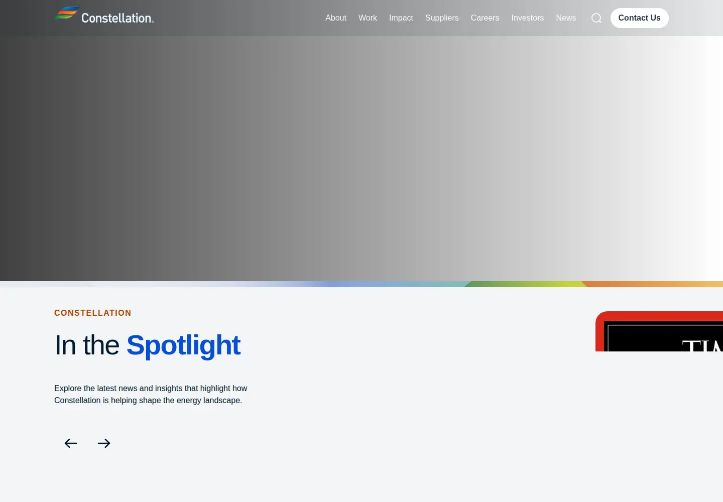 Screenshot of constellationenergy.com