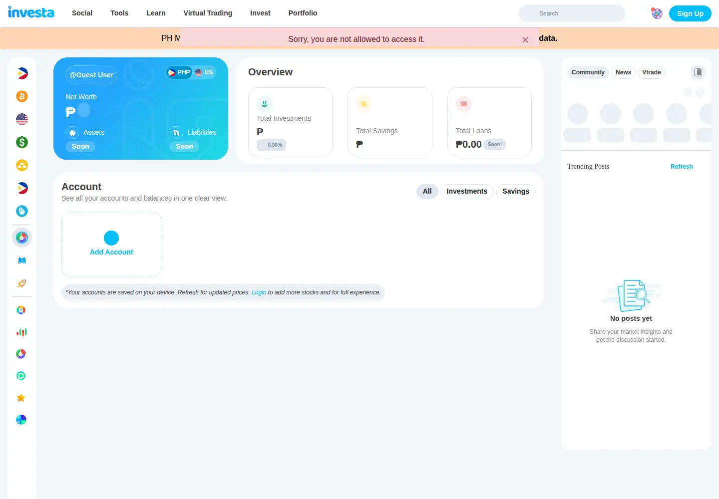 Screenshot of investagrams.com