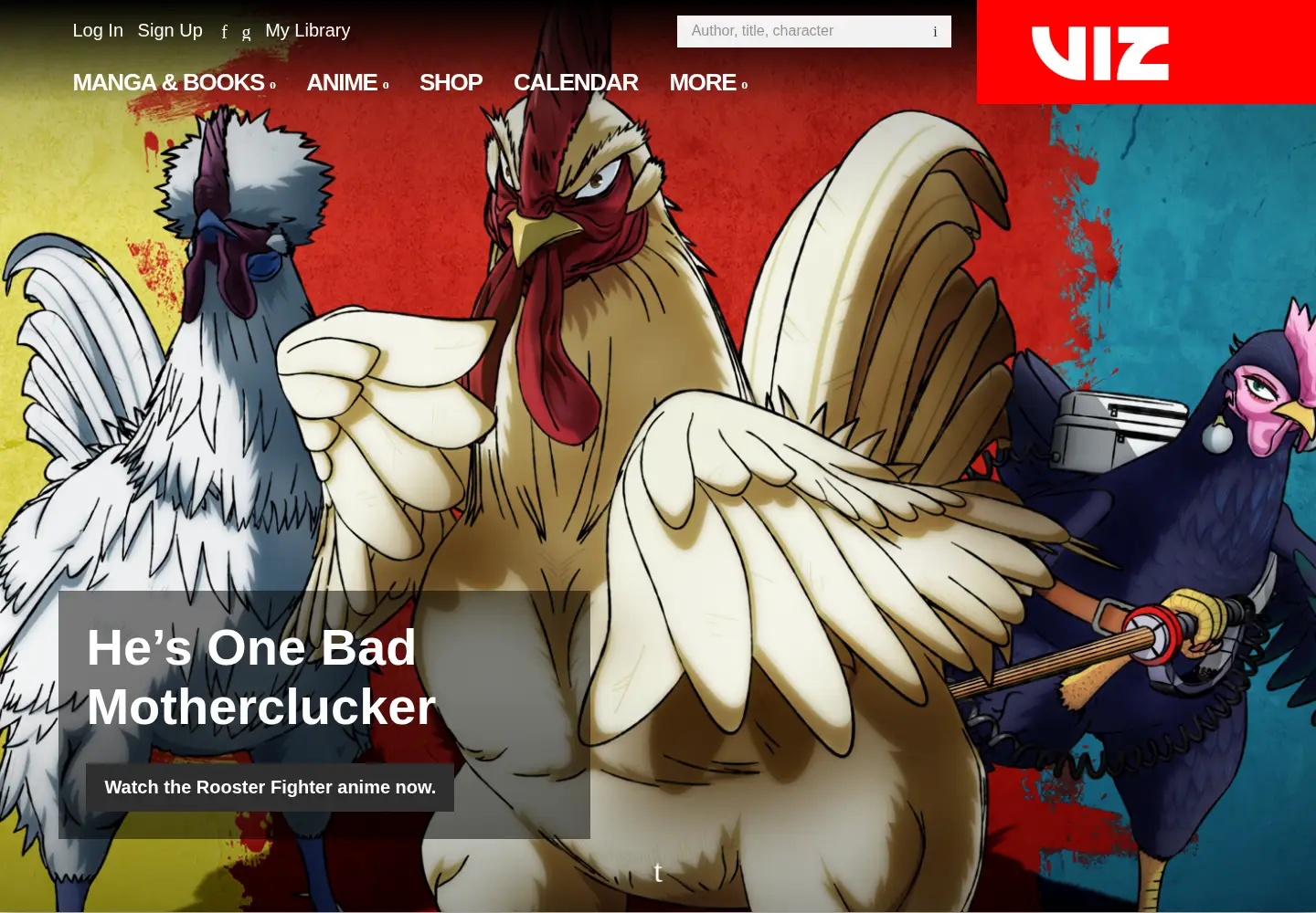 Screenshot of viz.com