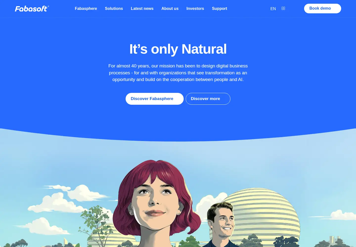 Screenshot of fabasoft.com