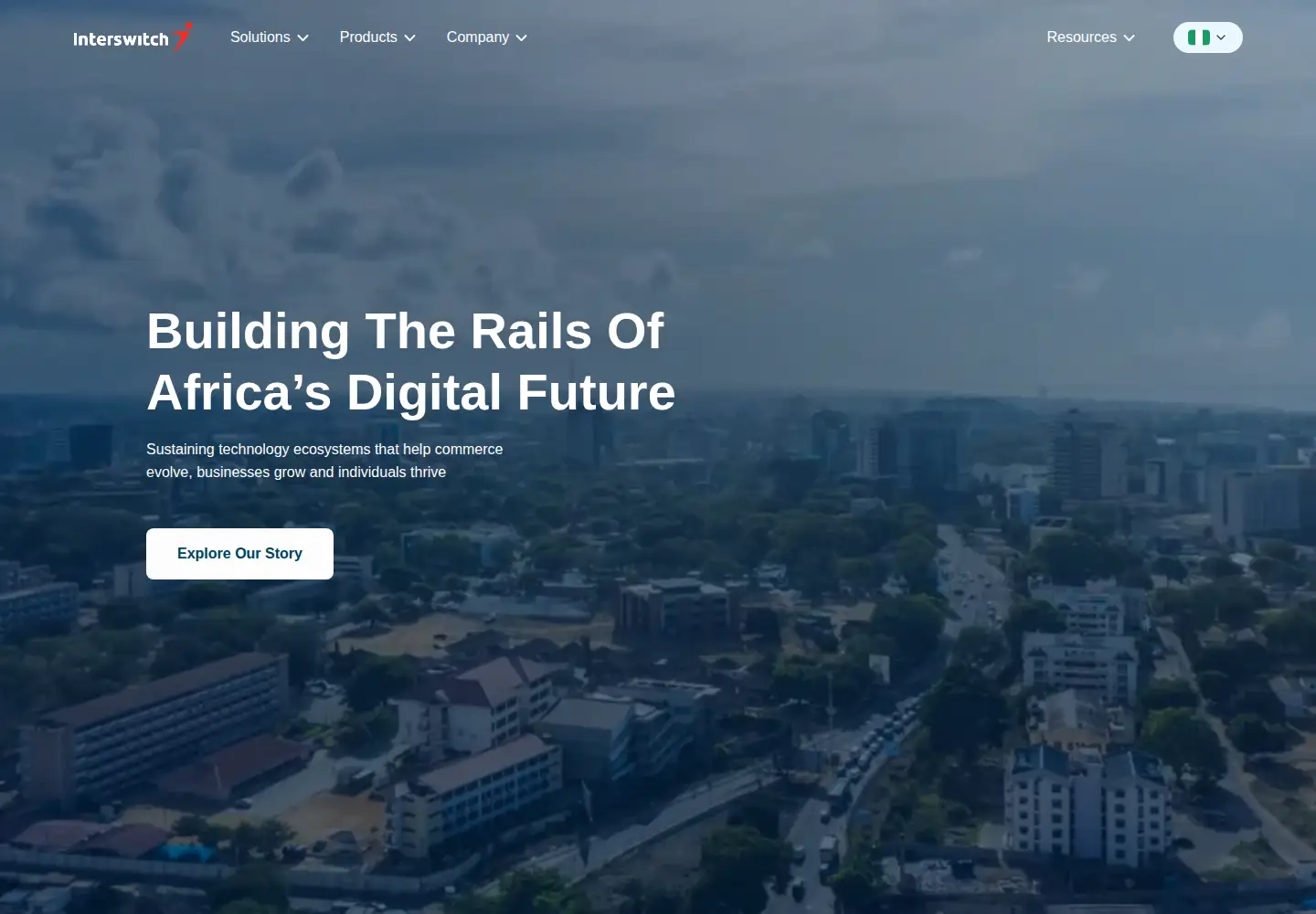 Screenshot of interswitchgroup.com