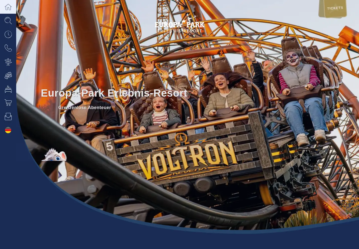 Screenshot of europapark.de
